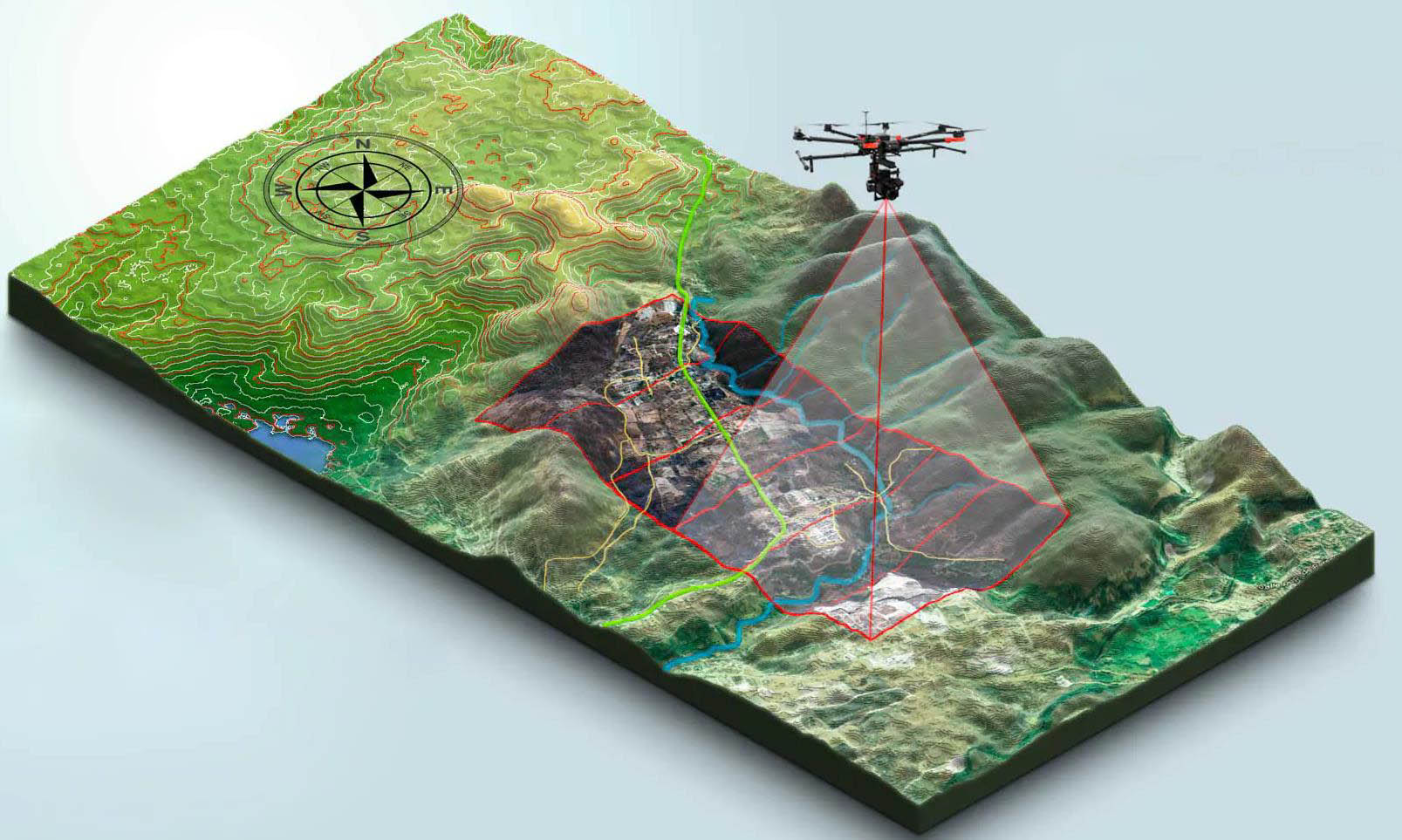 Mapeamento aéreo com drone